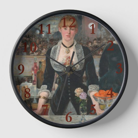 Ein Bar in den Folies-Bergère Edouard Manet Uhr (Vorderseite)