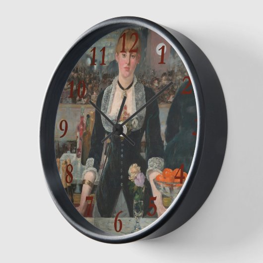 Ein Bar in den Folies-Bergère Edouard Manet Uhr (Winkel)