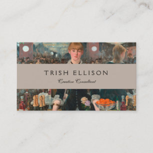 Ein Bar in den Folies-Bergère Edouard Manet Visitenkarte