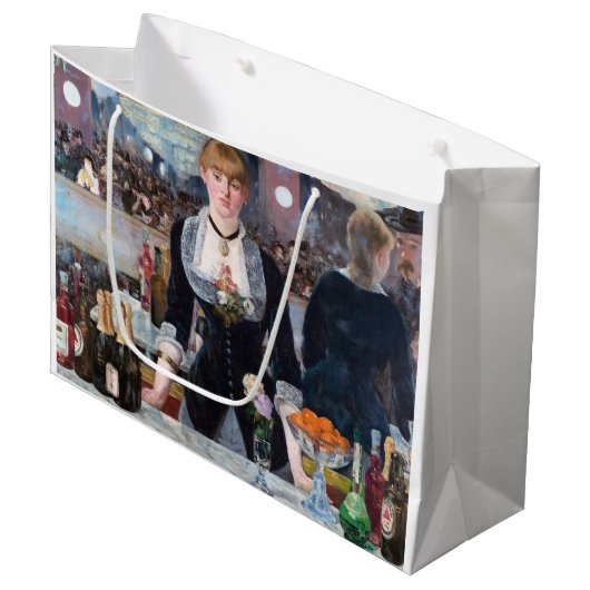 Ein Bar in den Folies-Bergere, Manet Große Geschenktüte (Vorderseite Schrägansicht)