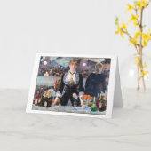 Ein Bar in den Folies-Bergere, Manet Karte (Gelbe Blume)