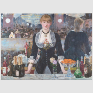 Ein Bar in den Folies-Bergere, Manet Seidenpapier