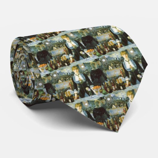 Ein Bar in den Folies Bergere von Edouard Manet Krawatte (Gerollt)