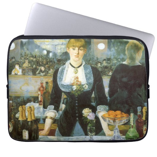 Ein Bar in den Folies Bergere von Edouard Manet Laptopschutzhülle (Vorderseite)