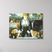 Ein Bar in den Folies Bergere von Edouard Manet Leinwanddruck (Vorderseite)