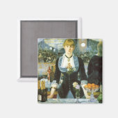 Ein Bar in den Folies Bergere von Edouard Manet Magnet (Vorderseite/Rückseite)