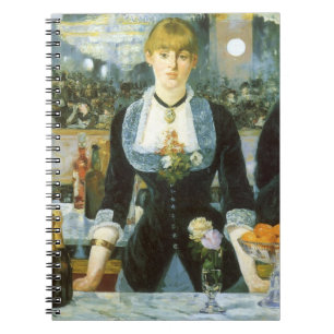 Ein Bar in den Folies Bergere von Edouard Manet Notizblock