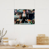 Ein Bar in den Folies-Bergère von Édouard Manet Poster (Küche)