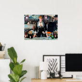 Ein Bar in den Folies-Bergère von Édouard Manet Poster (Heimbüro)