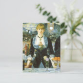 Ein Bar in den Folies Bergere von Edouard Manet Postkarte (Stehend Vorderseite)