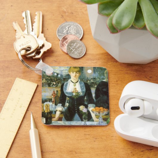 Ein Bar in den Folies Bergere von Edouard Manet Schlüsselanhänger (Schreibtisch)