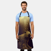 ein Bär in der Mondlicht-Schürze Schürze (Getragen)