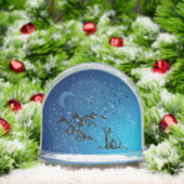 Ein Bär und ein Mond Schneekugeln (Weihnachten)