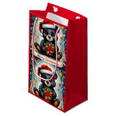 Ein Bär zu Weihnachten Kleine Geschenktüte (Vorderseite Schrägansicht)