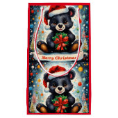 Ein Bär zu Weihnachten Kleine Geschenktüte (Vorderseite)