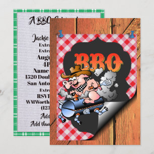 Ein Barbecue-Fest Einladung