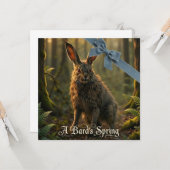 Ein Barde des Frühlings Karte (Vorderseite/Rückseite Beispiel)