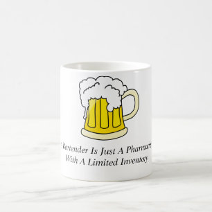 Ein Barkeeper ist gerade ein Apotheker Kaffeetasse