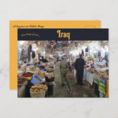 Ein Basar im Irak in Erbil Postkarte (Vorne/Hinten)