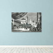 Ein Basar in Tunis Leinwanddruck (Insitu (Holzboden))