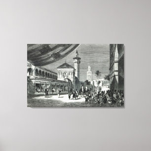 Ein Basar in Tunis Leinwanddruck