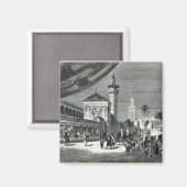 Ein Basar in Tunis Magnet (Vorderseite/Rückseite)