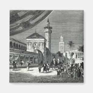 Ein Basar in Tunis Magnet