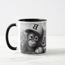 Ein Baseball-Affe. Tasse