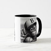 Ein Baseball-Affe. Tasse (VorderseiteRechts)