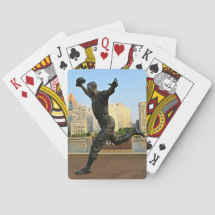 Ein Baseball-Spieler auf Spielkarten
