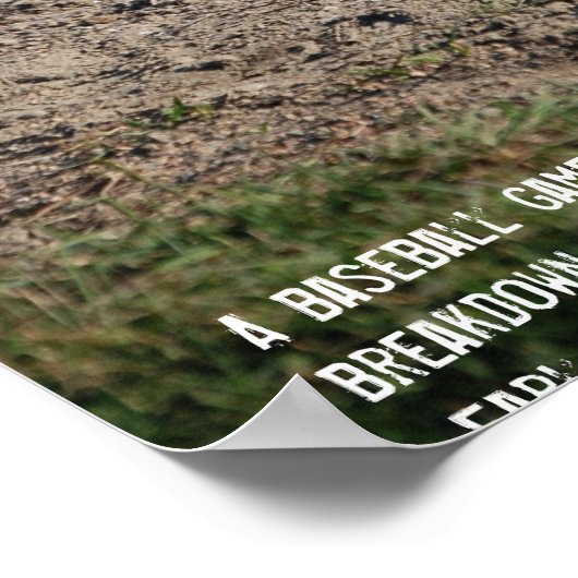 Ein Baseballspiel ist... Poster (Ecke)