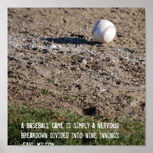 Ein Baseballspiel ist... Poster (Vorne)