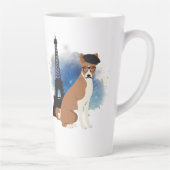 Ein Basenji in Paris Funny Dog Milchtasse (Rechts)