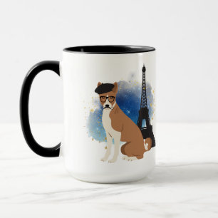 Ein Basenji in Paris Funny Dog Tasse
