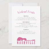 Ein Bash in Nash Bachlorette Einladung (Rückseite)