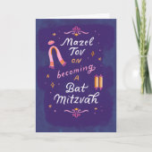 Ein Bat Mitzvah werden Karte (Vorderseite)