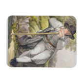 Ein Bauer des Tesino Tales in Tirol, aus einem gem Magnet (Horizontal)