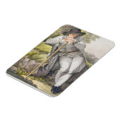 Ein Bauer des Tesino Tales in Tirol, aus einem gem Magnet (Linke Seite)