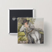 Ein Bauer des Tesino Tales in Tirol, von einer Co Button (Vorne & Hinten)