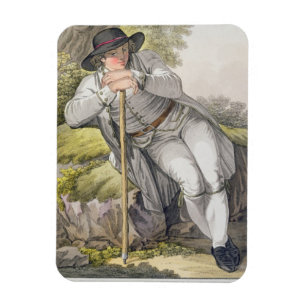 Ein Bauer des Tesino Tales in Tirol, von einer Co Magnet