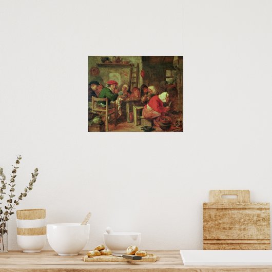 Ein Bauernessen Poster (Küche)