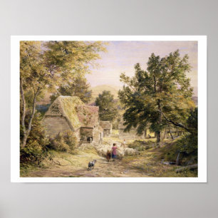 Ein Bauernhof in der Nähe von Princes Risborough, Poster