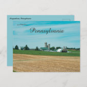 Ein Bauernhof in Morgantown Pennsylvania Postkarte (Vorne/Hinten)