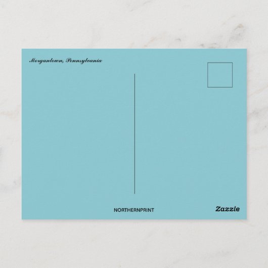Ein Bauernhof in Morgantown Pennsylvania Postkarte (Rückseite)