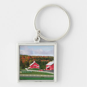 Ein Bauernhof in Vermont in der Nähe von Peacham. Schlüsselanhänger