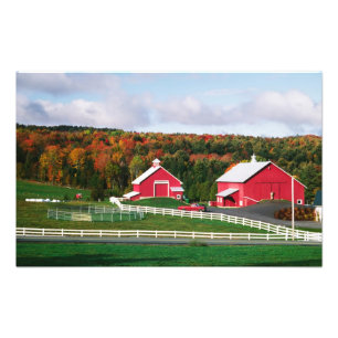 Ein Bauernhof in Vermont nahe Peacham. FREIGABE Fotodruck