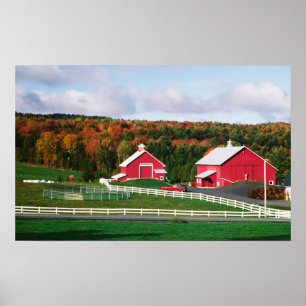Ein Bauernhof in Vermont nahe Peacham. FREIGABE Poster