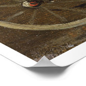 Ein Bauernhof mit zwei Pferden in Harness: Eine St Poster (Ecke)