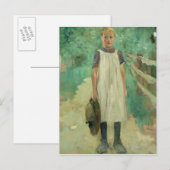 Ein Bauernmädchen, 1895 Postkarte (Vorne/Hinten)