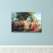 Ein Bauerntanz, 1636-40 Leinwanddruck (Insitu (Holzboden))